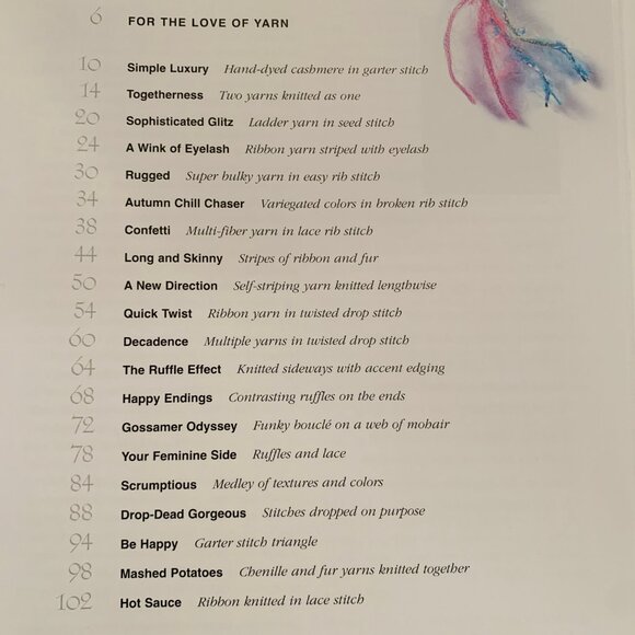 Scarves and Shawls for Yarn Lovers Book Hardcover Illustrated Crafts Knitting - Picture 5 of 13